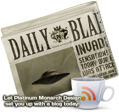 Newspaper and Coffee with RSS Feed